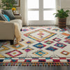 Nourison Nomad NMD02 Ivory Multicolor Area Rug Corner Image