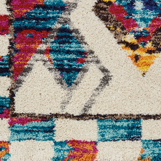 Nourison Nomad NMD02 Ivory Multicolor Area Rug Swatch Image