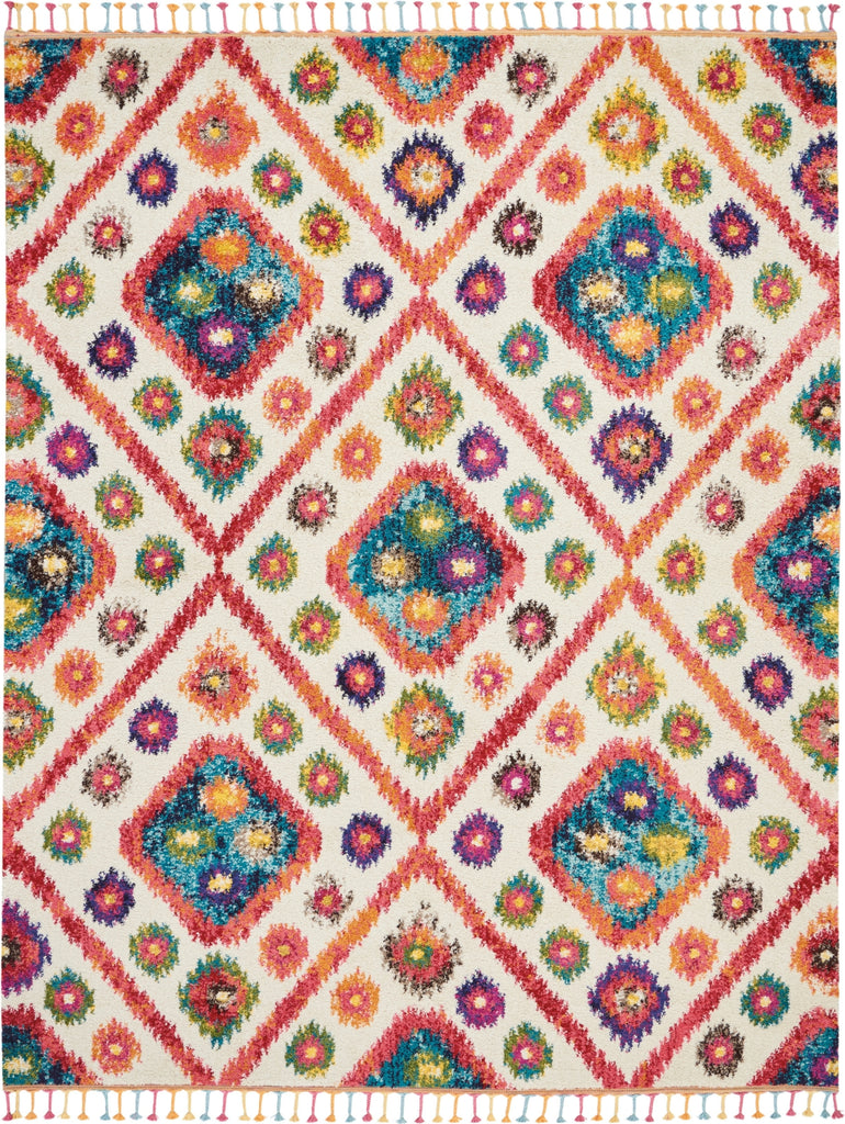 Nourison Nomad NMD03 Ivory Pink Area Rug main image