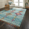 Nourison Nomad NMD04 Aqua Area Rug Room Image Feature