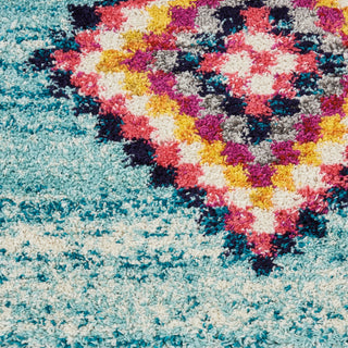 Nourison Nomad NMD04 Aqua Area Rug Swatch Image