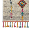 Nourison Nomad NMD04 Cream Grey Area Rug Texture Image