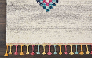Nourison Nomad NMD04 Cream Grey Area Rug Detail Image