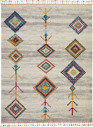 Nourison Nomad NMD04 Cream Grey Area Rug main image