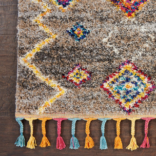 Nourison Nomad NMD05 Grey Area Rug Detail Image