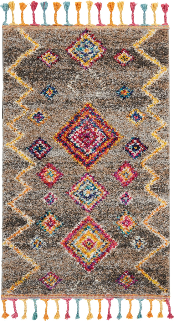 Nourison Nomad NMD05 Grey Area Rug main image