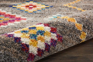 Nourison Nomad NMD05 Grey Area Rug Corner Image