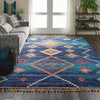 Nourison Nomad NMD05 Navy Area Rug Corner Image