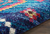 Nourison Nomad NMD05 Navy Area Rug Corner Image