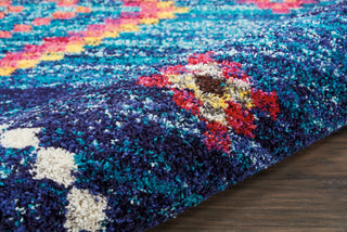 Nourison Nomad NMD05 Navy Area Rug Corner Image