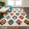 Nourison Nomad NMD06 Ivory Multicolor Area Rug Corner Image