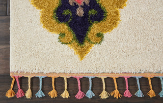 Nourison Nomad NMD06 Ivory Multicolor Area Rug Detail Image