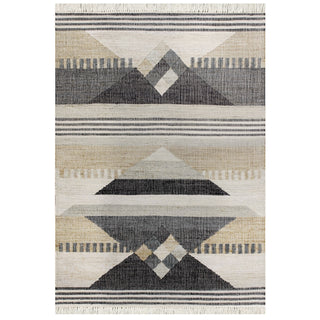 LR Home Nimroz 81984 Tan/Black/Blue/Gray/White Area Rug main image