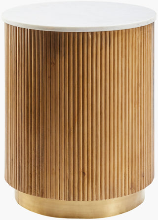 Surya Nems NMS-003 White / Brown Furniture main image