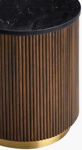 Surya Nems NMS-004 Black / Dark Brown Furniture Corner Shot
