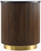 Surya Nems NMS-004 Black / Dark Brown Furniture Angle