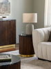 Surya Nems NMS-004 Black / Dark Brown Furniture Style Shot