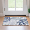 Dalyn Neo NO10 Blue Machine Washable Area Rug Scatter Lifestyle Image Feature
