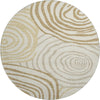 Dalyn Neo NO10 Gold Machine Washable Area Rug Round Main Image