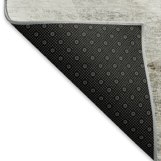 Dalyn Neo NO11 Silver Machine Washable Area Rug Backing Image