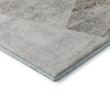 Dalyn Neo NO11 Silver Machine Washable Area Rug Corner Image