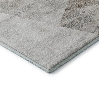 Dalyn Neo NO11 Silver Machine Washable Area Rug Corner Image