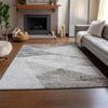Dalyn Neo NO11 Silver Machine Washable Area Rug Lifestyle Image Feature