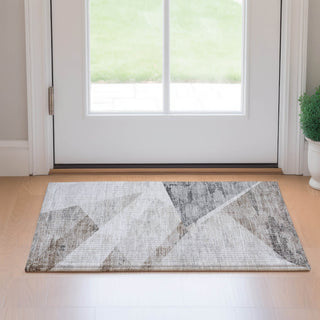 Dalyn Neo NO11 Silver Machine Washable Area Rug Scatter Lifestyle Image Feature