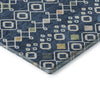 Dalyn Neo NO12 Navy Machine Washable Area Rug Corner Image