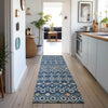 Dalyn Neo NO12 Navy Machine Washable Area Rug Runner Lifestyle Image Feature