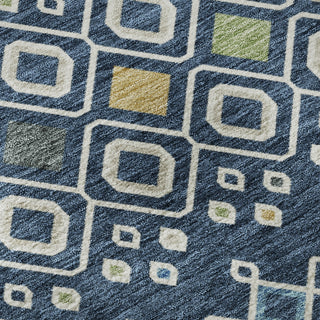 Dalyn Neo NO12 Navy Machine Washable Area Rug Swatch Image