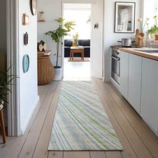 Dalyn Neo NO14 Ivory Machine Washable Area Rug Runner Lifestyle Image Feature