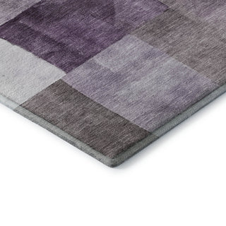 Dalyn Neo NO15 Eggplant Machine Washable Area Rug Corner Image