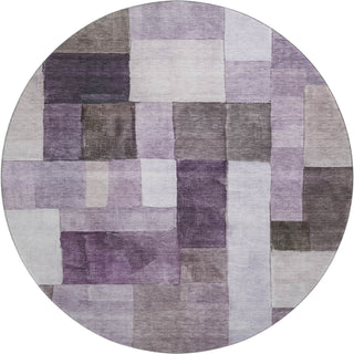 Dalyn Neo NO15 Eggplant Machine Washable Area Rug Round Main Image
