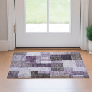 Dalyn Neo NO15 Eggplant Machine Washable Area Rug Scatter Lifestyle Image Feature