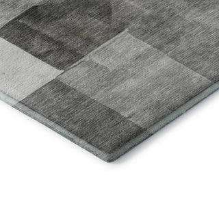 Dalyn Neo NO15 Pewter Machine Washable Area Rug Corner Image