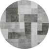 Dalyn Neo NO15 Pewter Machine Washable Area Rug Round Main Image