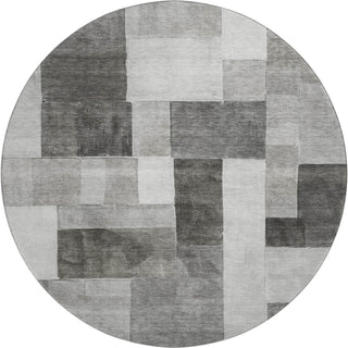 Dalyn Neo NO15 Pewter Machine Washable Area Rug Round Main Image