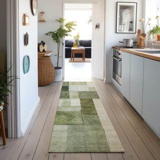 Dalyn Neo NO15 Sage Machine Washable Area Rug Runner Lifestyle Image Feature