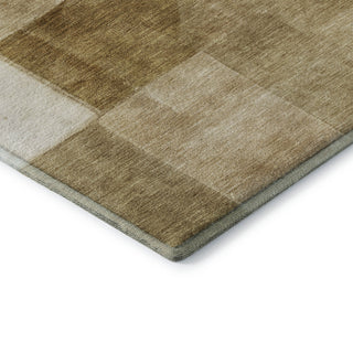 Dalyn Neo NO15 Terracotta Machine Washable Area Rug Corner Image