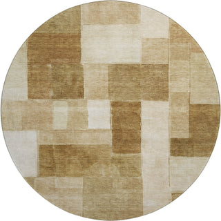 Dalyn Neo NO15 Terracotta Machine Washable Area Rug Round Main Image