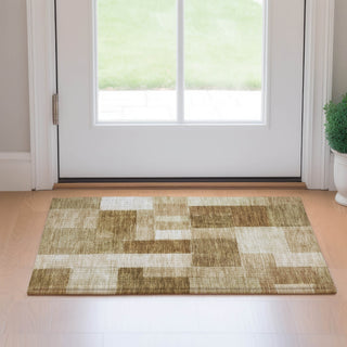 Dalyn Neo NO15 Terracotta Machine Washable Area Rug Scatter Lifestyle Image Feature