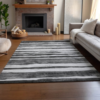 Dalyn Neo NO16 Charcoal Machine Washable Area Rug Lifestyle Image Feature
