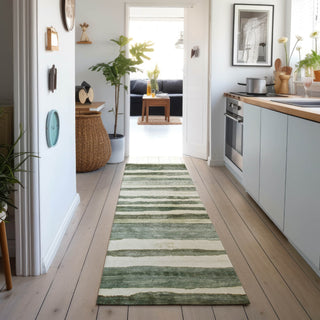 Dalyn Neo NO16 Sage Machine Washable Area Rug Runner Lifestyle Image Feature
