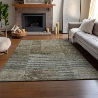 Dalyn Neo NO17 Taupe Machine Washable Area Rug Lifestyle Image Feature