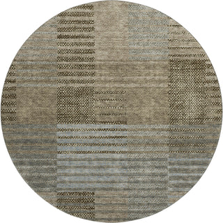 Dalyn Neo NO17 Taupe Machine Washable Area Rug Round Main Image