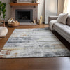 Dalyn Neo NO3 Silver Machine Washable Area Rug Lifestyle Image Feature
