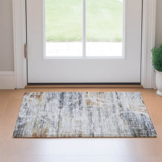Dalyn Neo NO3 Silver Machine Washable Area Rug Scatter Lifestyle Image Feature