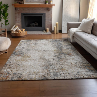 Dalyn Neo NO4 Putty Machine Washable Area Rug Lifestyle Image Feature