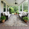 Dalyn Neo NO4 Putty Machine Washable Area Rug Outdoor Lifestyle Image Feature